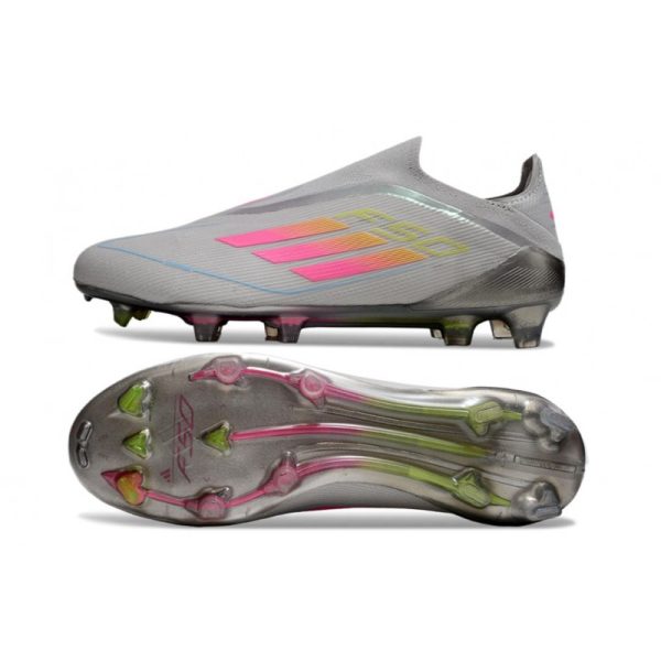 Chaussure adidas F50 Elite LL FG Gris Rose