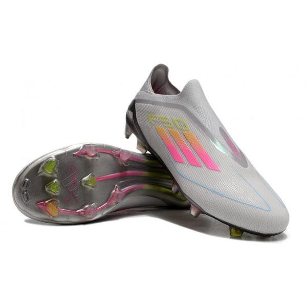 Chaussure adidas F50 Elite LL FG Gris Rose