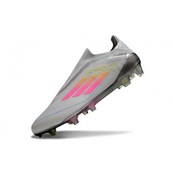 Chaussure adidas F50 Elite LL FG Gris Rose