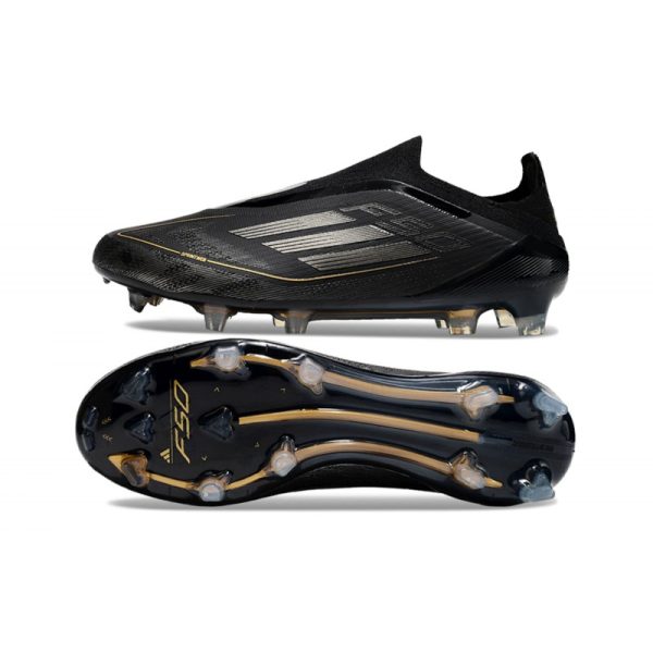 Chaussure adidas F50 Elite LL FG Noir Argenté Doré