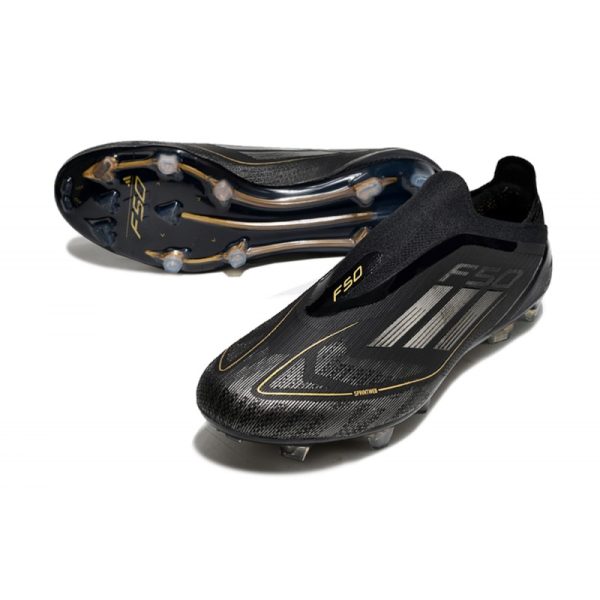 Chaussure adidas F50 Elite LL FG Noir Argenté Doré