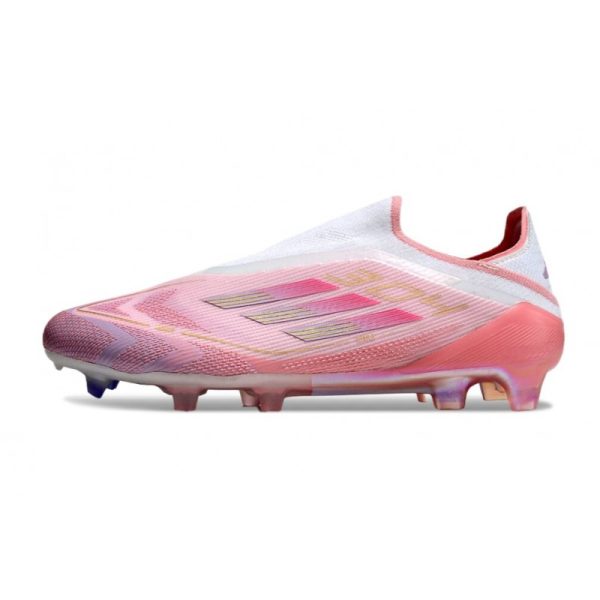 Chaussure adidas F50 Elite LL FG Rose Blanc