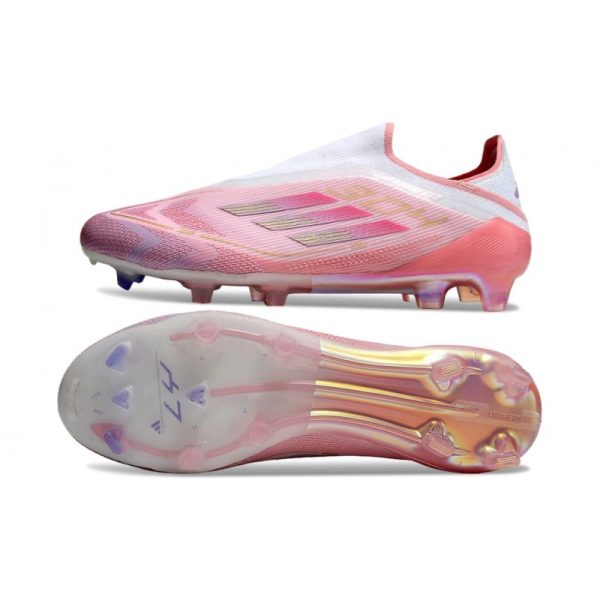 Chaussure adidas F50 Elite LL FG Rose Blanc