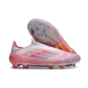 Chaussure adidas F50 Elite LL FG Rose Blanc