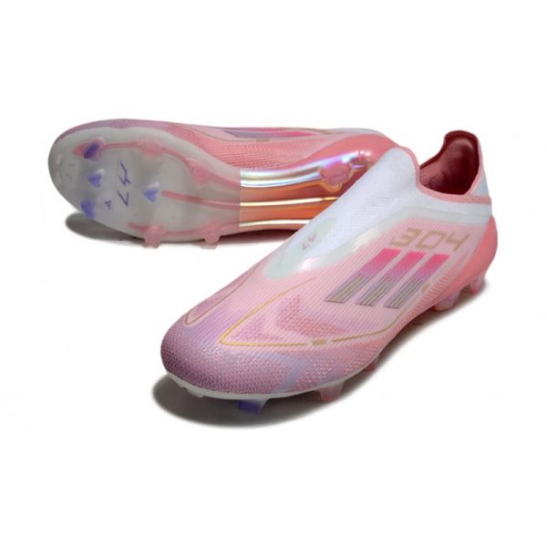 Chaussure adidas F50 Elite LL FG Rose Blanc