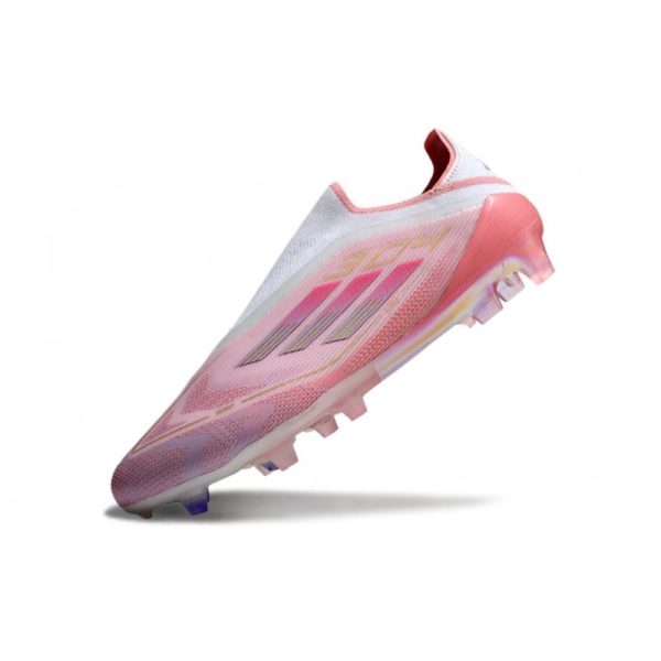 Chaussure adidas F50 Elite LL FG Rose Blanc