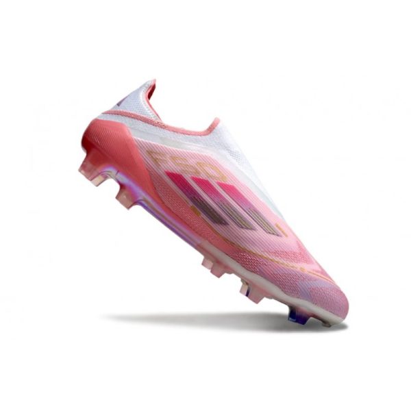 Chaussure adidas F50 Elite LL FG Rose Blanc