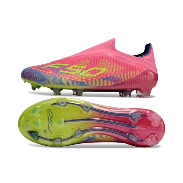 Chaussure adidas F50 Elite LL FG Rose Jaune Violet