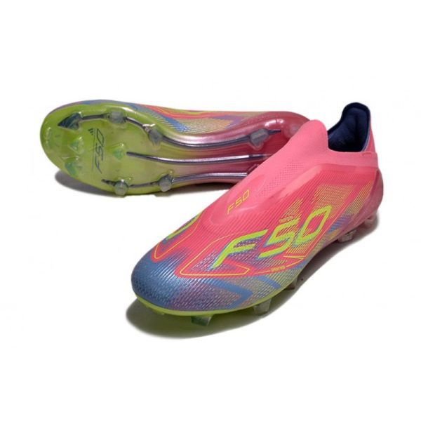 Chaussure adidas F50 Elite LL FG Rose Jaune Violet