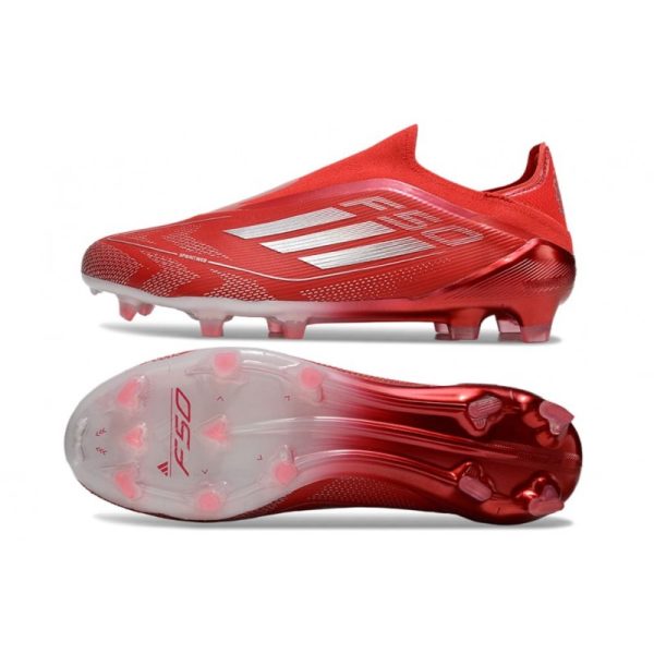 Chaussure adidas F50 Elite LL FG Rouge Argent