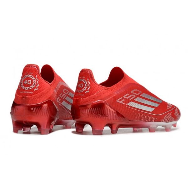 Chaussure adidas F50 Elite LL FG Rouge Argent