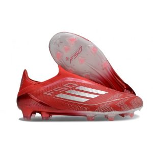 Chaussure adidas F50 Elite LL FG Rouge Argent