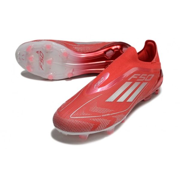 Chaussure adidas F50 Elite LL FG Rouge Argent