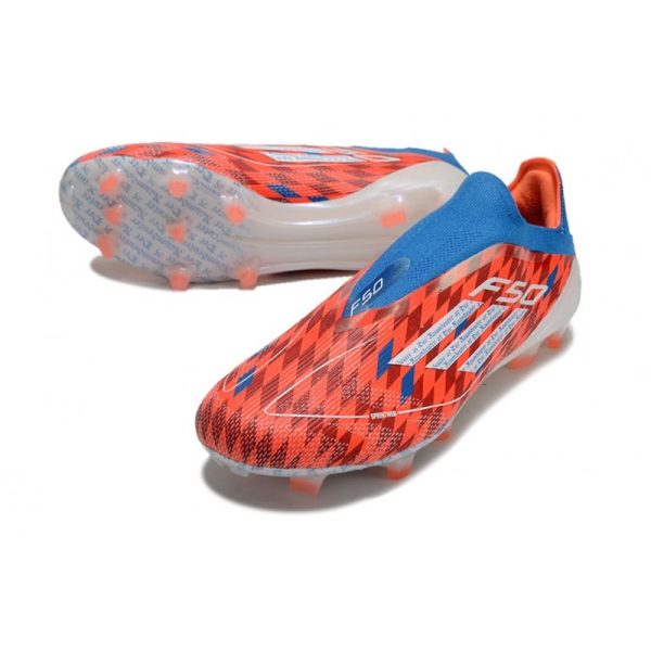 Chaussure adidas F50 Elite LL FG Rouge Bleu Blanc