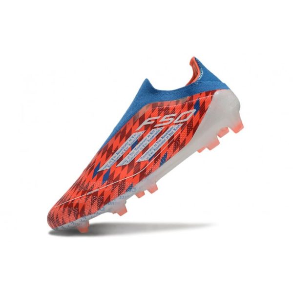 Chaussure adidas F50 Elite LL FG Rouge Bleu Blanc