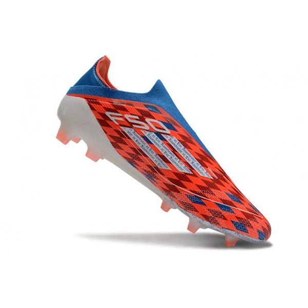 Chaussure adidas F50 Elite LL FG Rouge Bleu Blanc