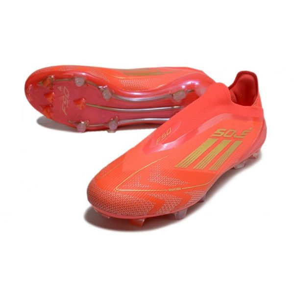 Chaussure adidas F50 Elite LL FG Rouge Solaire Or Métallique Rouge Vif