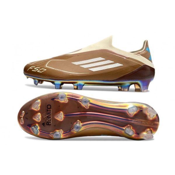 Chaussure adidas F50 Elite LL FG X BAD BUNNY Carton Blanc Crème Cyan Vif