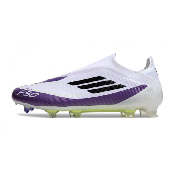 Chaussure adidas F50 Elite LL FG X Messi Blanc Ftwr Noir Violet Uni