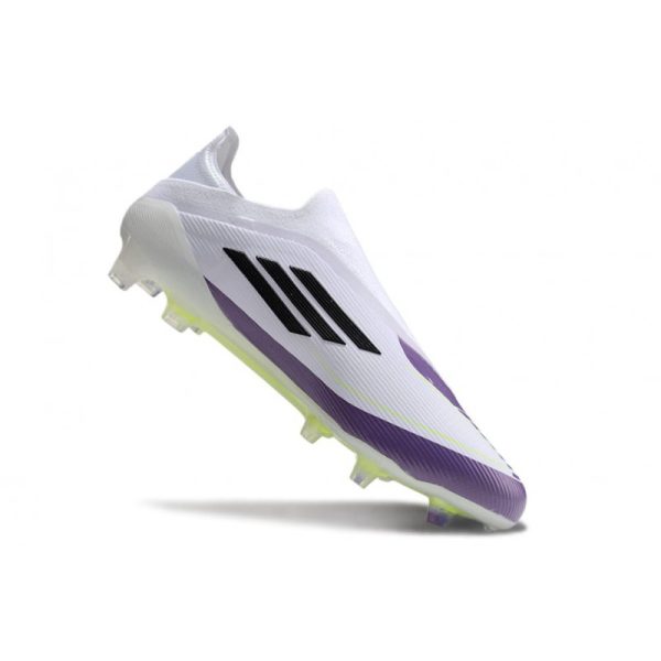 Chaussure adidas F50 Elite LL FG X Messi Blanc Ftwr Noir Violet Uni