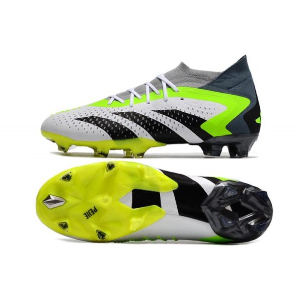 Chaussure adidas Predator Accuracy.1 FG Blanc Noir Citron Lucide