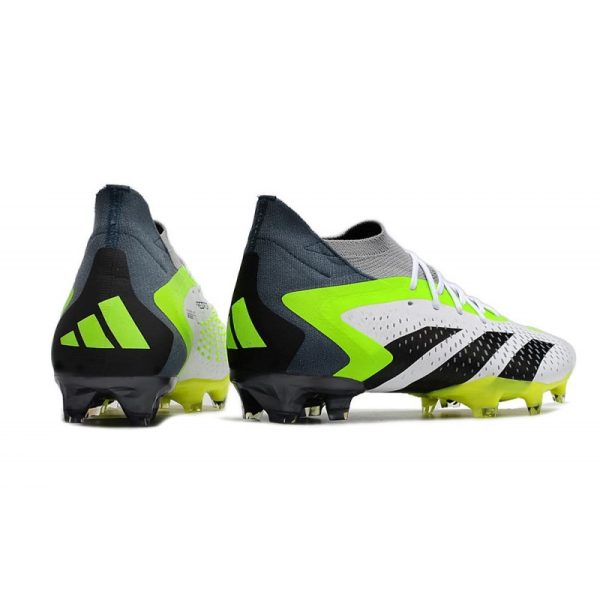 Chaussure adidas Predator Accuracy.1 FG Blanc Noir Citron Lucide