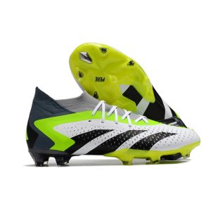 Chaussure adidas Predator Accuracy.1 FG Blanc Noir Citron Lucide