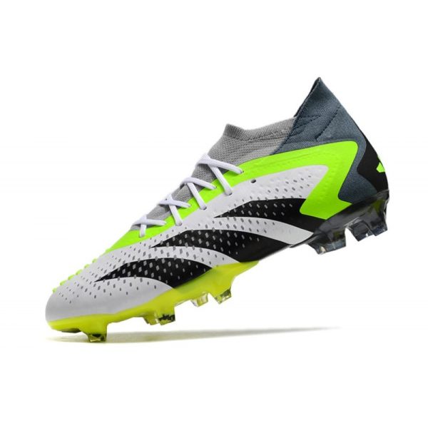 Chaussure adidas Predator Accuracy.1 FG Blanc Noir Citron Lucide