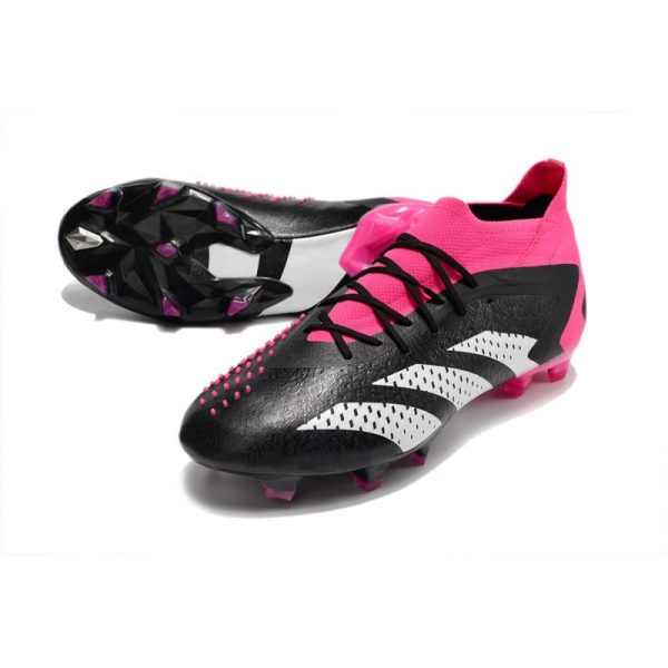 Chaussure adidas Predator Accuracy.1 FG Noir Blanc Rose Equipe Choc