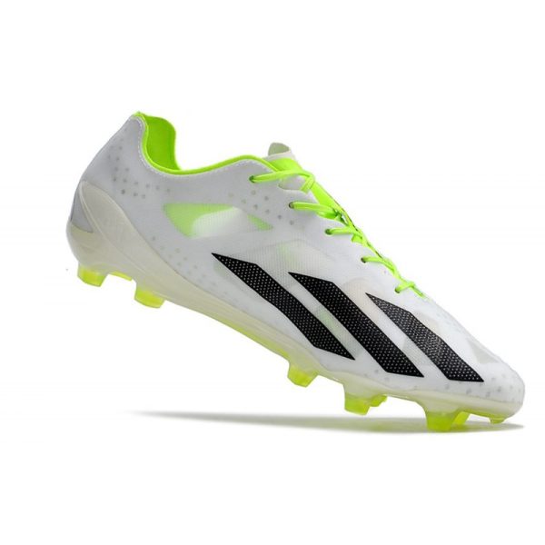 Chaussure adidas X Crazyfast + FG Blanc Noir Citron Lucide