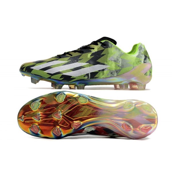 Chaussure adidas X Crazyfast + FG Citron Lucide Blanc Rouge