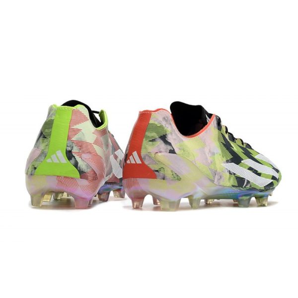 Chaussure adidas X Crazyfast + FG Citron Lucide Blanc Rouge