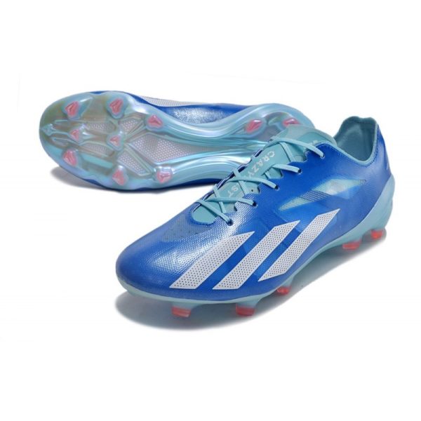 Chaussure adidas X Crazyfast + FG Royal Vif Blanc Rouge Solaire