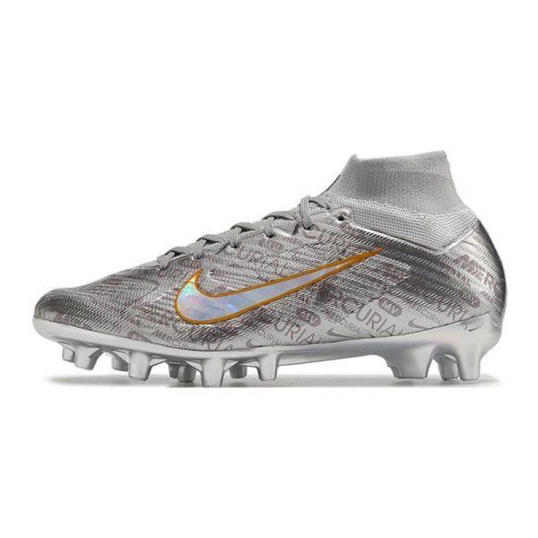 Chaussures Nike Mercurial Superfly 9 Elite AG Argent Métallique