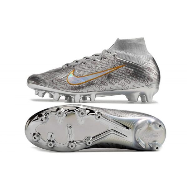Chaussures Nike Mercurial Superfly 9 Elite AG Argent Métallique