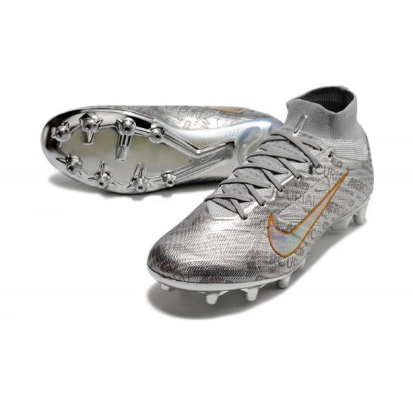 Chaussures Nike Mercurial Superfly 9 Elite AG Argent Métallique