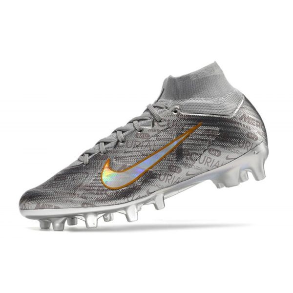 Chaussures Nike Mercurial Superfly 9 Elite AG Argent Métallique