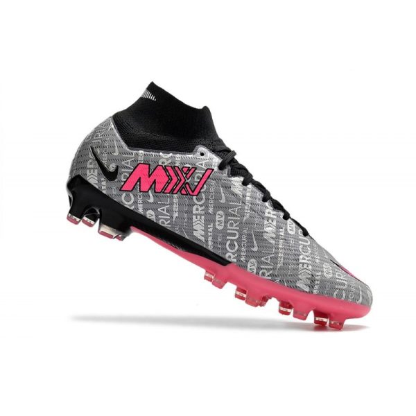 Chaussures Nike Mercurial Superfly 9 Elite AG Argent Métallique Hyper Rose Noir