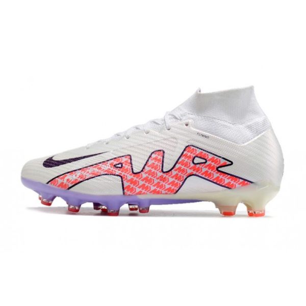 Chaussures Nike Mercurial Superfly 9 Elite AG Blanc Noir Rouge