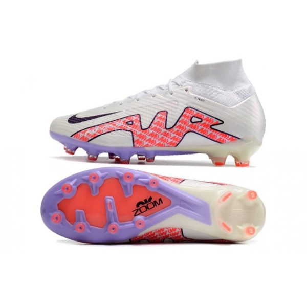 Chaussures Nike Mercurial Superfly 9 Elite AG Blanc Noir Rouge