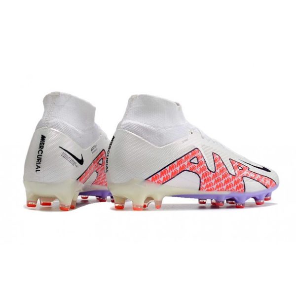 Chaussures Nike Mercurial Superfly 9 Elite AG Blanc Noir Rouge
