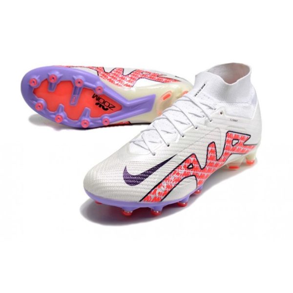 Chaussures Nike Mercurial Superfly 9 Elite AG Blanc Noir Rouge
