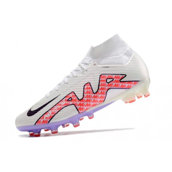Chaussures Nike Mercurial Superfly 9 Elite AG Blanc Noir Rouge