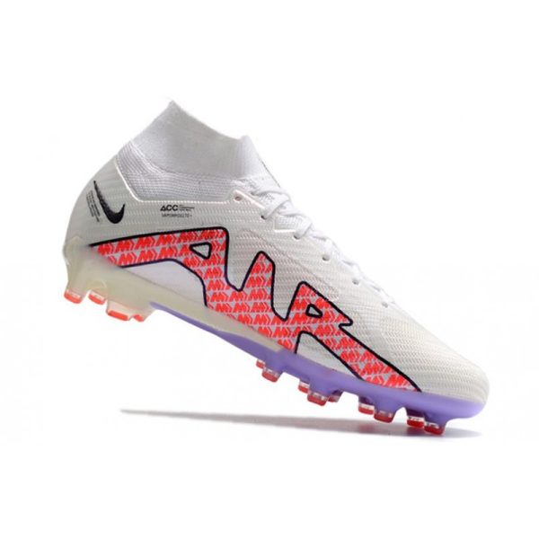 Chaussures Nike Mercurial Superfly 9 Elite AG Blanc Noir Rouge