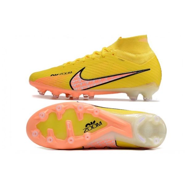 Chaussures Nike Mercurial Superfly 9 Elite AG  Lucent - Jaune Crépuscule Barely Grape