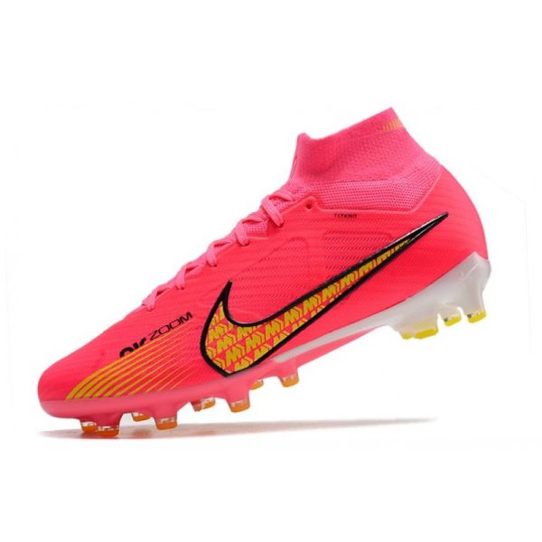Chaussures Nike Mercurial Superfly 9 Elite AG Rouge Jaune