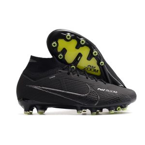 Chaussures Nike Mercurial Superfly 9 Elite AG Shadow - Noir Gris Blanc Jaune Fluo