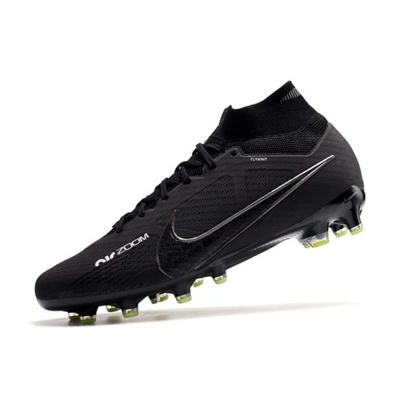 Chaussures Nike Mercurial Superfly 9 Elite AG Shadow - Noir Gris Blanc Jaune Fluo