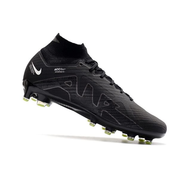 Chaussures Nike Mercurial Superfly 9 Elite AG Shadow - Noir Gris Blanc Jaune Fluo