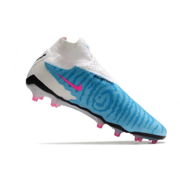 Chaussures Nike Phantom GX Elite DF FG Bleu Baltique Rose Blanc Bleu Laser